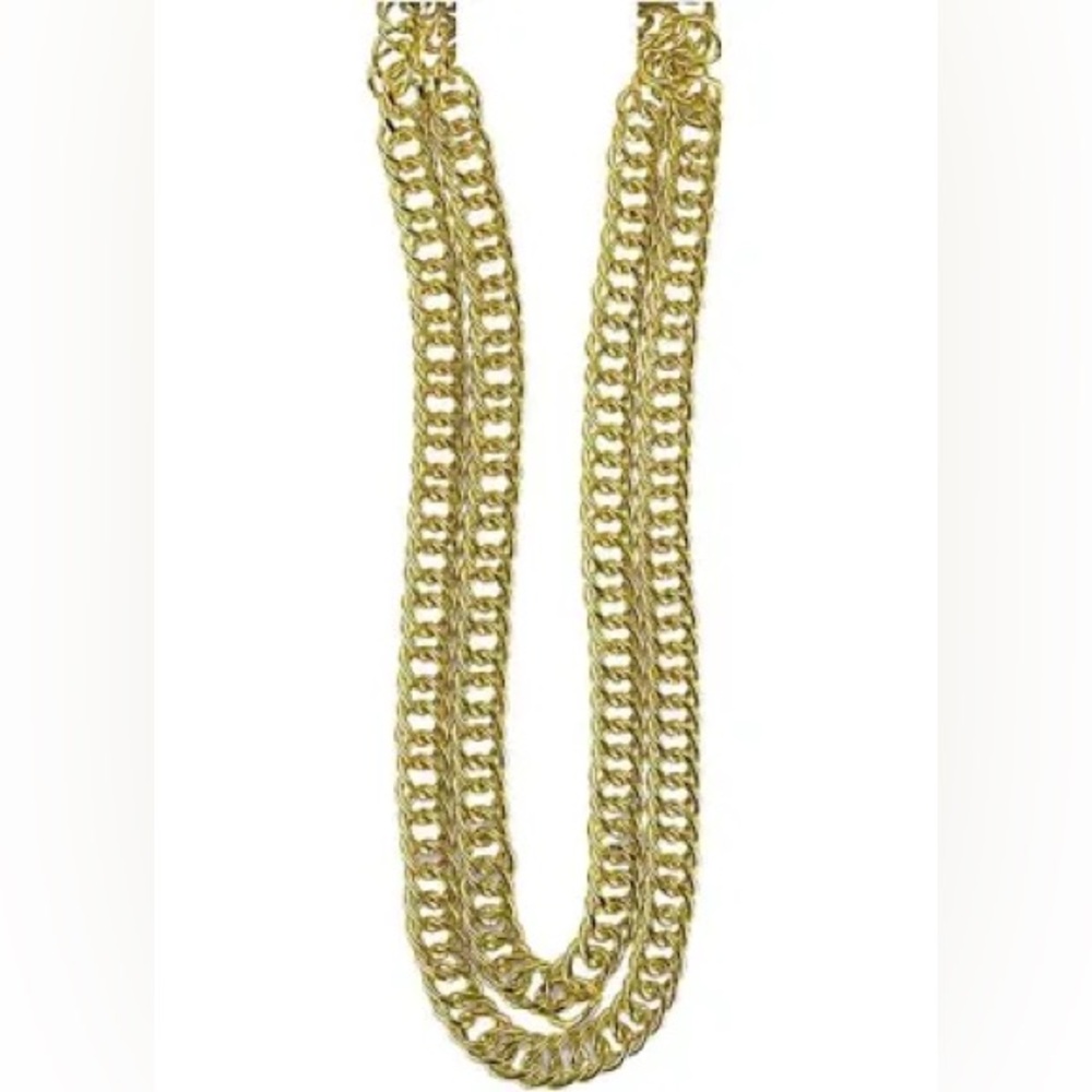 Gangsters Gold Chain Necklace Halloween costume accessory